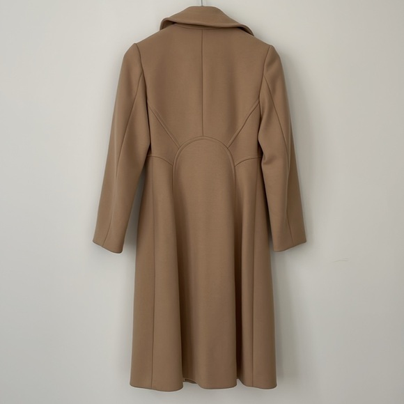 REISS Camel-Colored Wool-Blend Coat (XS) NWOT - Picture 4 of 7